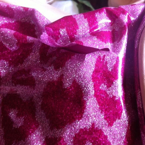 Mini Hot Pink & Tan Leopard Purse - Picture 2 of 3